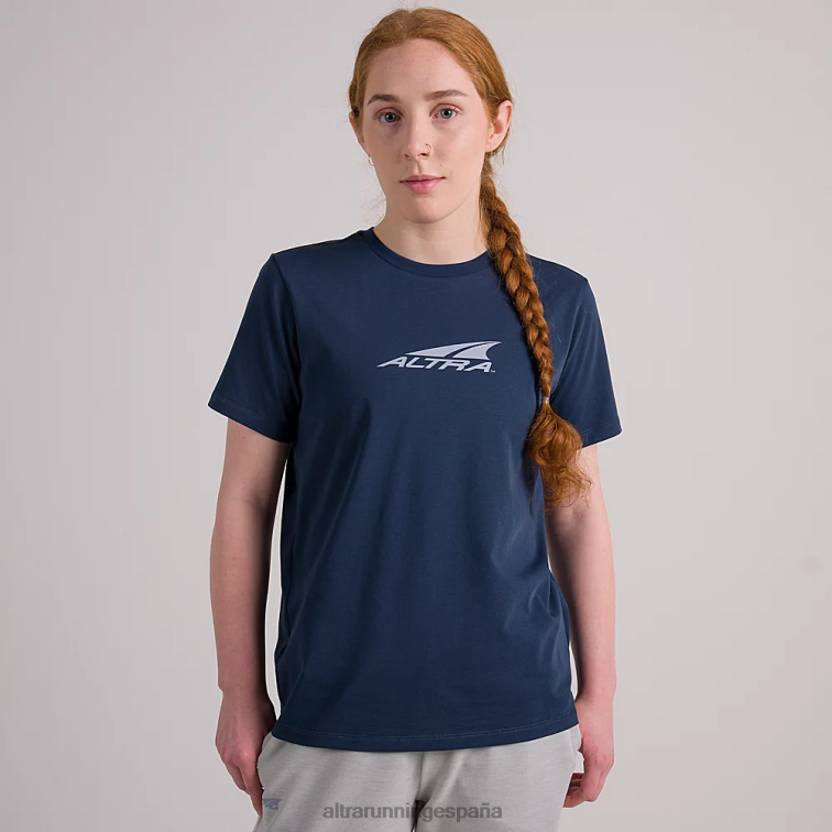 Altra camiseta reciclada todos los días P4ZZ134 tapas océano azul iluminado por la luna mujer