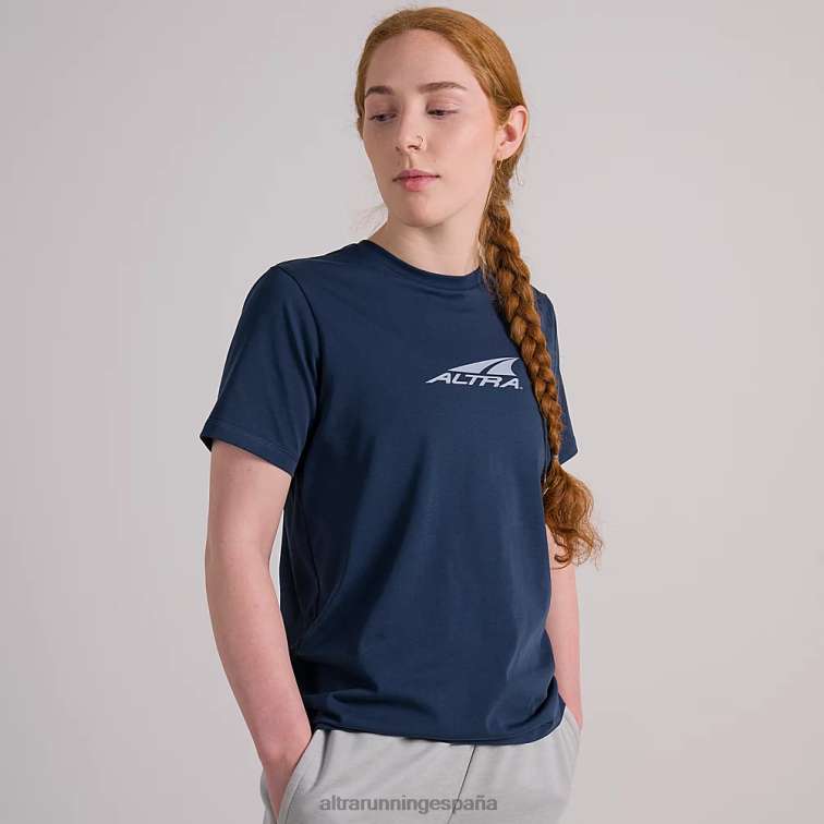 Altra camiseta reciclada todos los días P4ZZ134 tapas océano azul iluminado por la luna mujer