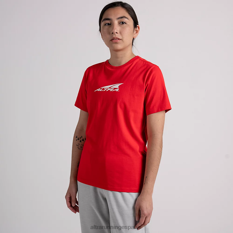 Altra camiseta reciclada todos los días P4ZZ135 tapas rojo fuego mujer