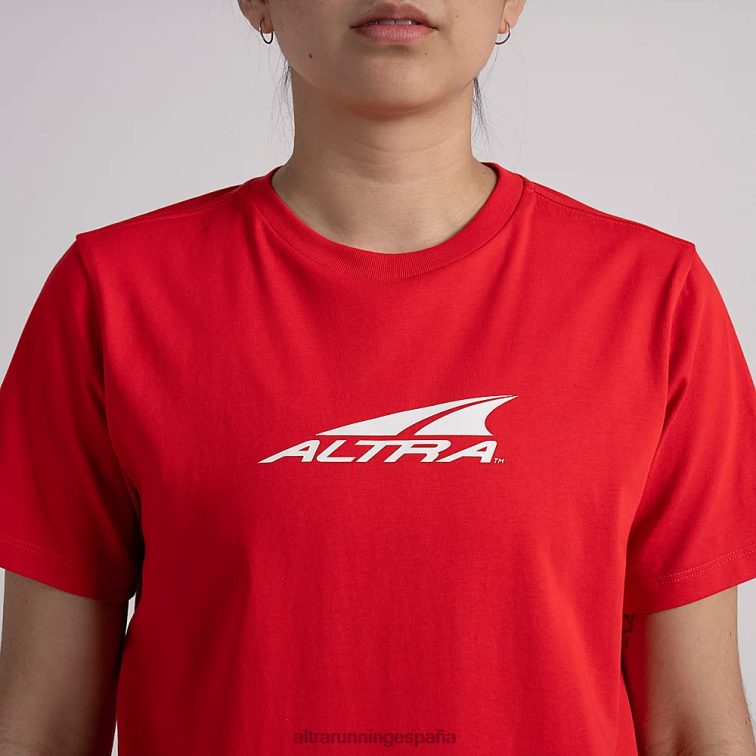 Altra camiseta reciclada todos los días P4ZZ135 tapas rojo fuego mujer