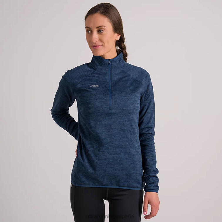 Altra jersey con media cremallera P4ZZ143 tapas brezo del océano iluminado por la luna mujer