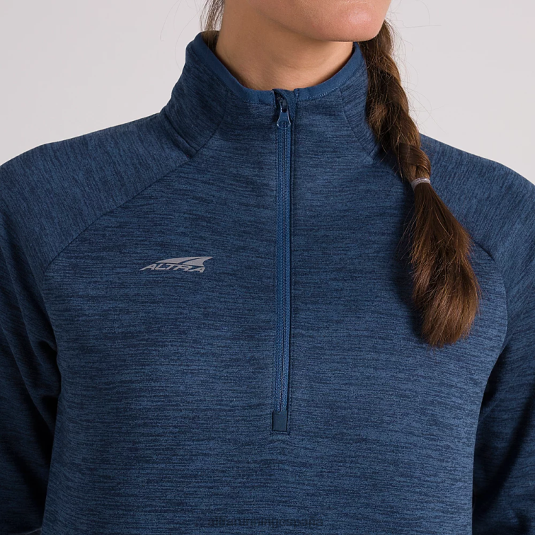 Altra jersey con media cremallera P4ZZ143 tapas brezo del océano iluminado por la luna mujer