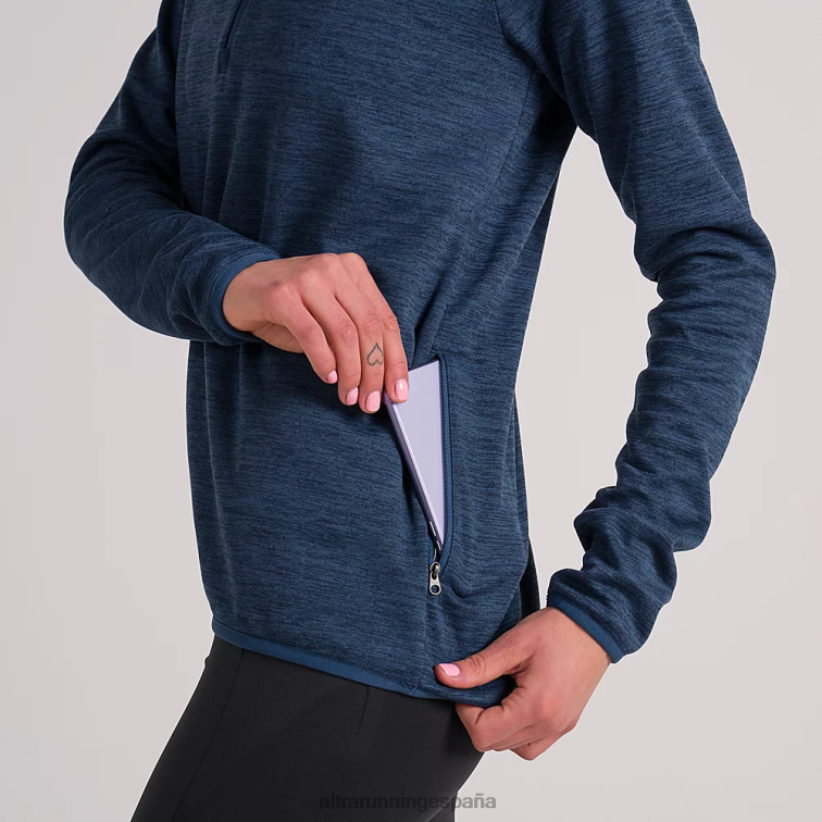 Altra jersey con media cremallera P4ZZ143 tapas brezo del océano iluminado por la luna mujer