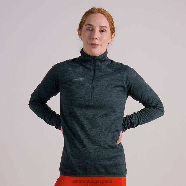 Altra jersey con media cremallera P4ZZ144 tapas bosque río brezo mujer