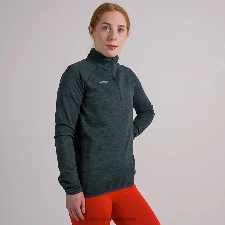 Altra jersey con media cremallera P4ZZ144 tapas bosque río brezo mujer