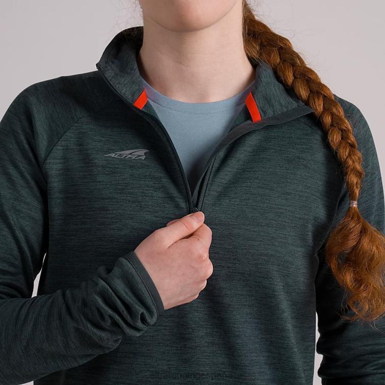 Altra jersey con media cremallera P4ZZ144 tapas bosque río brezo mujer