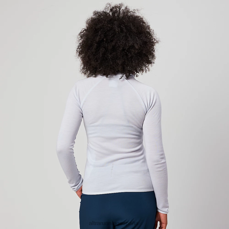 Altra núcleo de lana merino 1/2 cremallera P4ZZ136 tapas azul claro mujer