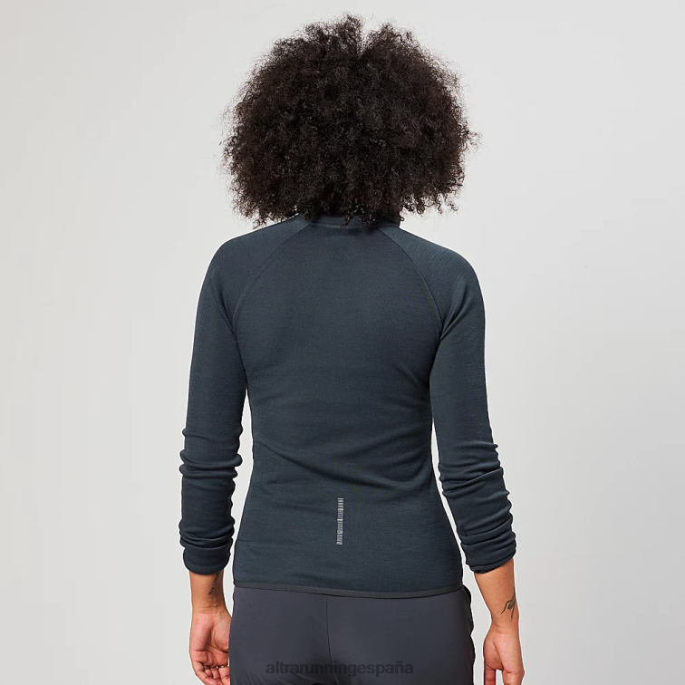 Altra núcleo de lana merino 1/2 cremallera P4ZZ137 tapas negro mujer