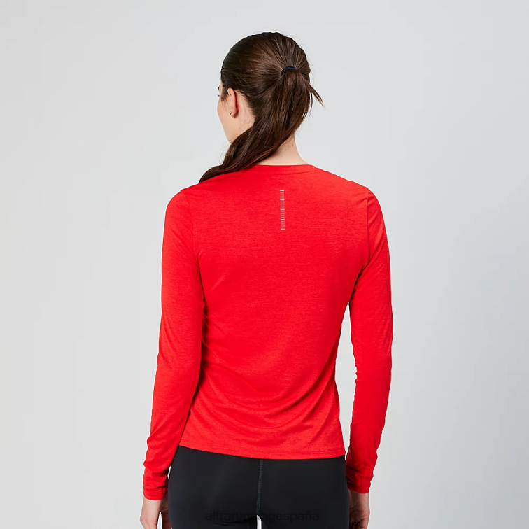 Altra núcleo de manga larga P4ZZ120 tapas rojo mujer