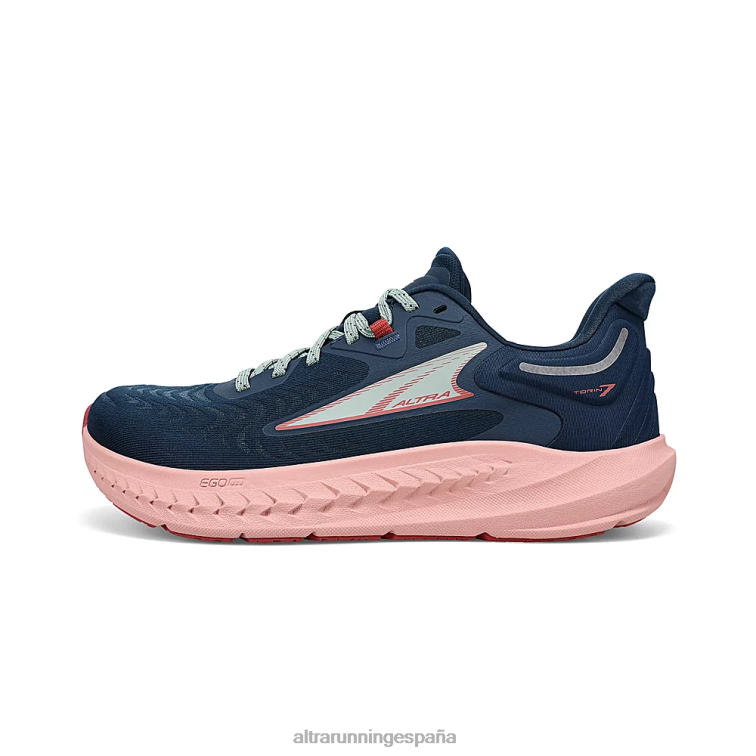 Altra Torín 7 P4ZZ68 zapatos de carretera verde azulado profundo/rosa mujer