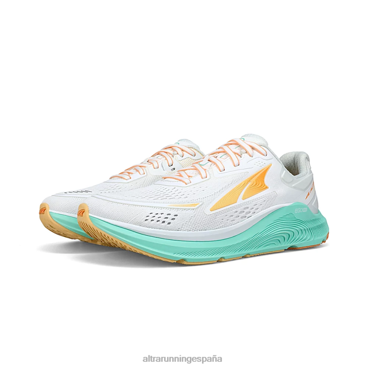 Altra paradigma 6 P4ZZ103 zapatos de carretera blanco verde mujer
