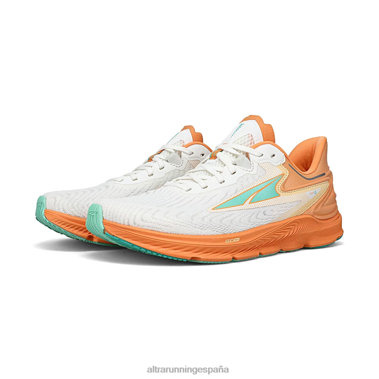 Altra torín 6 P4ZZ110 zapatos de carretera blanco/naranja mujer