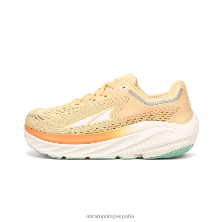 Altra vía olimpo P4ZZ73 zapatos de carretera verde/naranja mujer