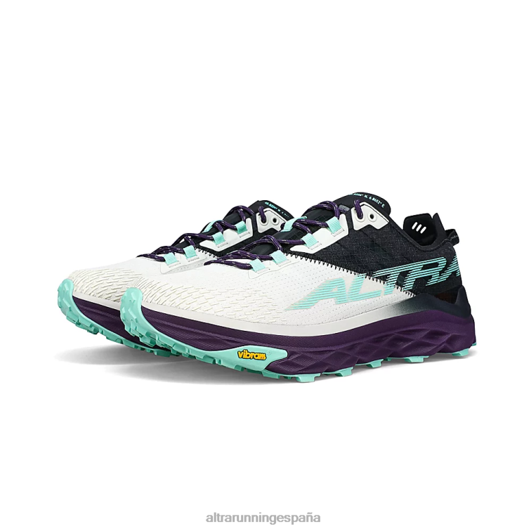 Altra Mont Blanc P4ZZ31 zapatos de pista verde negro mujer