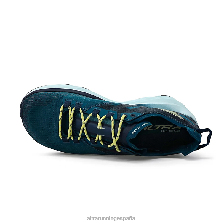 Altra Mont Blanc P4ZZ32 zapatos de pista verde azulado profundo mujer