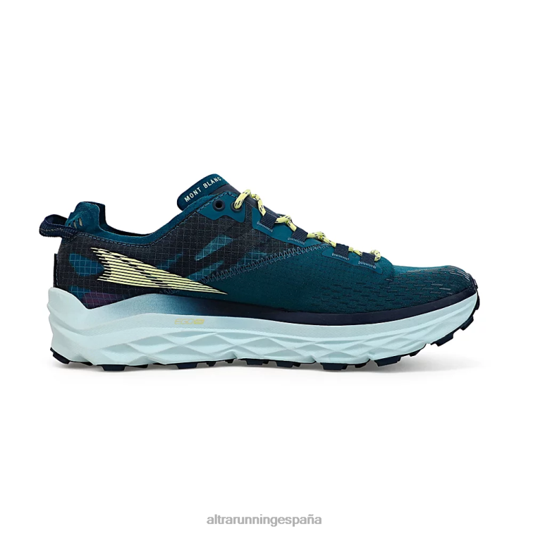 Altra Mont Blanc P4ZZ32 zapatos de pista verde azulado profundo mujer