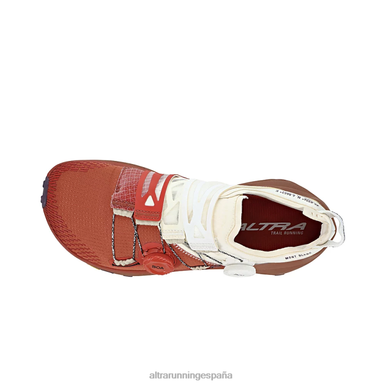 Altra boa del mont blanc P4ZZ28 zapatos de pista campanas granate mujer