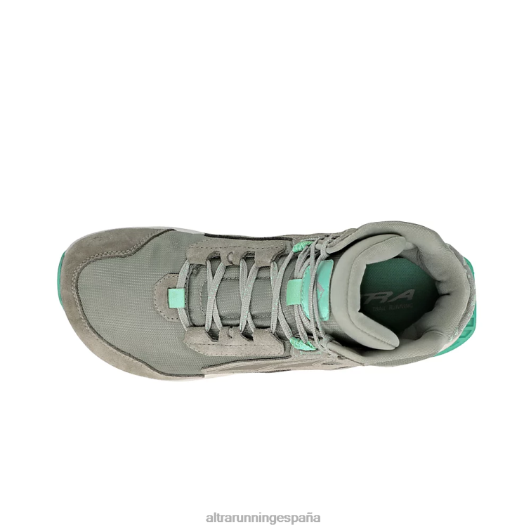 Altra caminante pico solitario 2 P4ZZ38 zapatos de pista Verde Gris mujer