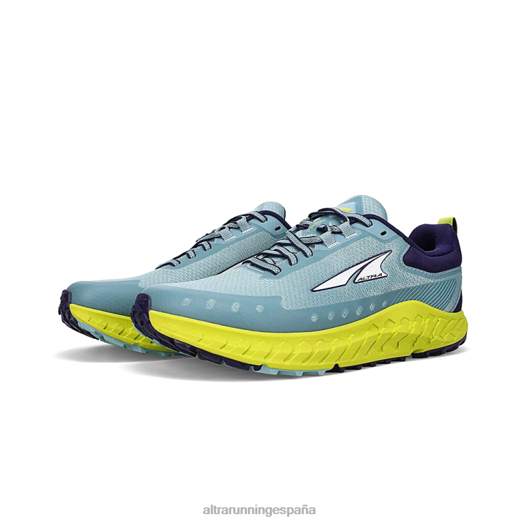 Altra carretera 2 P4ZZ1 zapatos de pista azul verde mujer