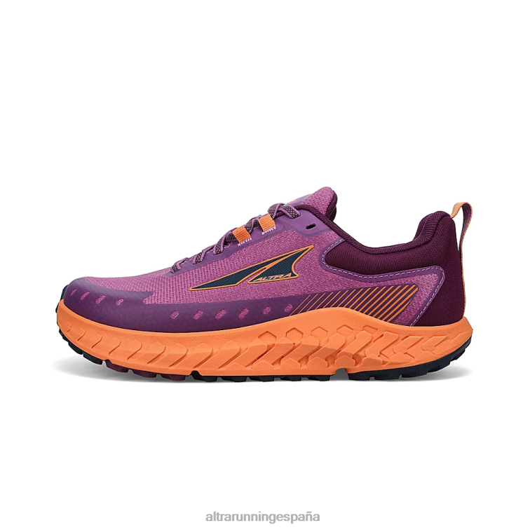 Altra carretera 2 P4ZZ4 zapatos de pista morado/naranja mujer