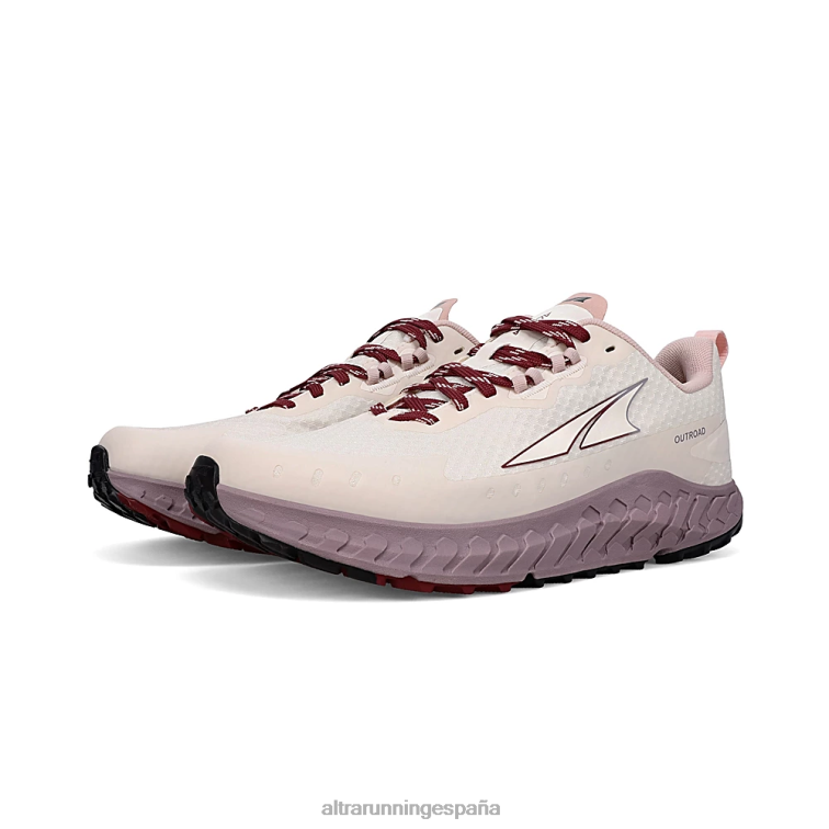 Altra fuera de la carretera P4ZZ46 zapatos de pista blanco mujer
