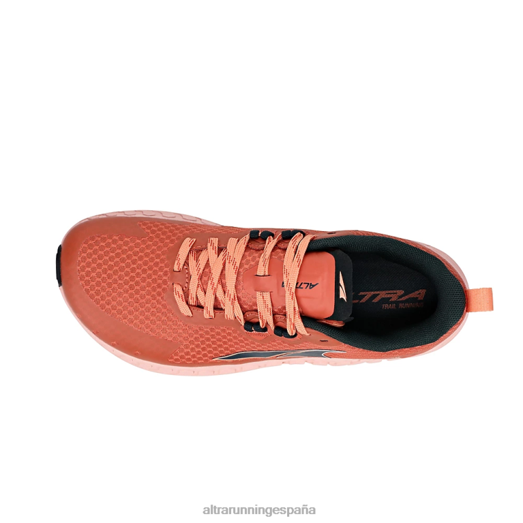 Altra fuera de la carretera P4ZZ47 zapatos de pista naranja roja mujer