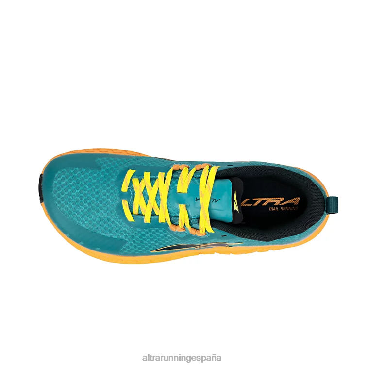 Altra fuera de la carretera P4ZZ51 zapatos de pista verde azulado/amarillo mujer