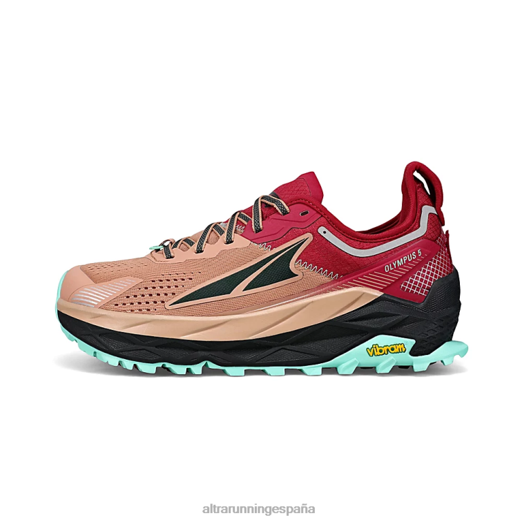 Altra olimpo 5 P4ZZ10 zapatos de pista rojo marrón mujer
