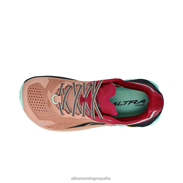 Altra olimpo 5 P4ZZ10 zapatos de pista rojo marrón mujer