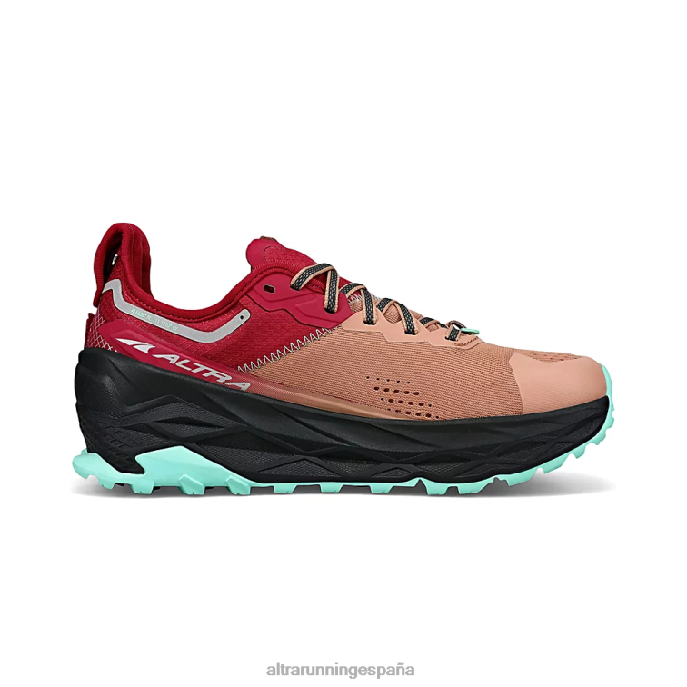 Altra olimpo 5 P4ZZ10 zapatos de pista rojo marrón mujer