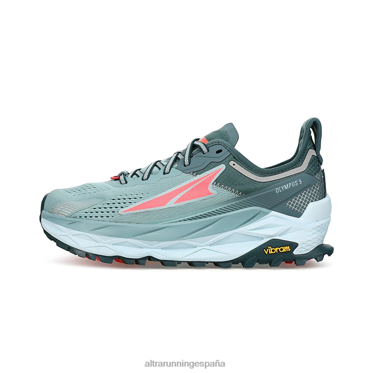 Altra olimpo 5 P4ZZ13 zapatos de pista verde azulado polvoriento mujer
