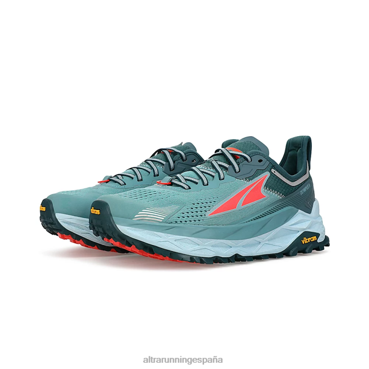Altra olimpo 5 P4ZZ13 zapatos de pista verde azulado polvoriento mujer