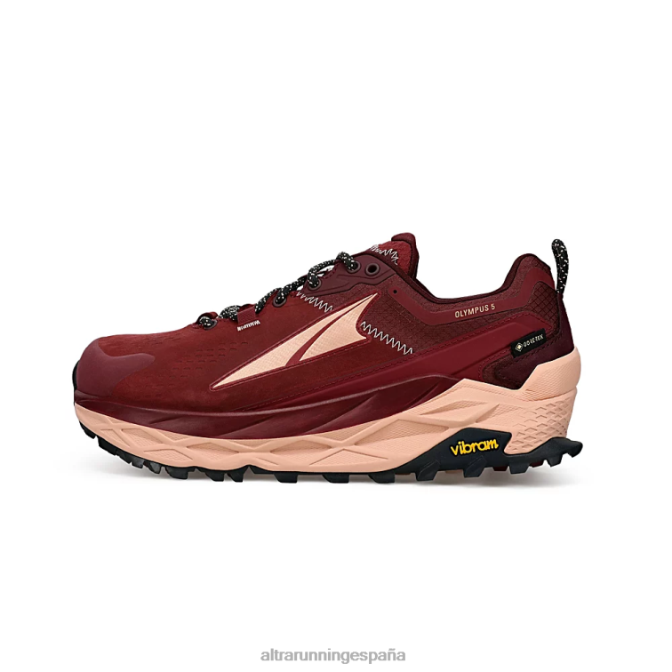 Altra olympus 5 caminata bajo gtx P4ZZ39 zapatos de pista granate mujer