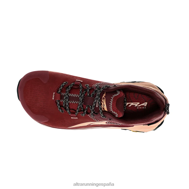 Altra olympus 5 caminata bajo gtx P4ZZ39 zapatos de pista granate mujer