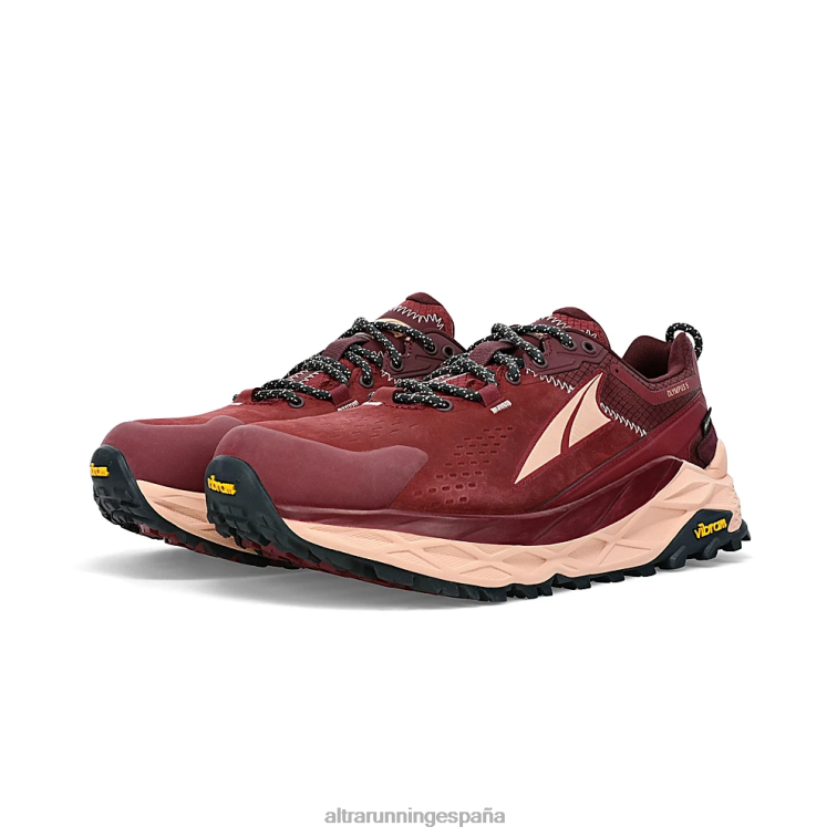 Altra olympus 5 caminata bajo gtx P4ZZ39 zapatos de pista granate mujer
