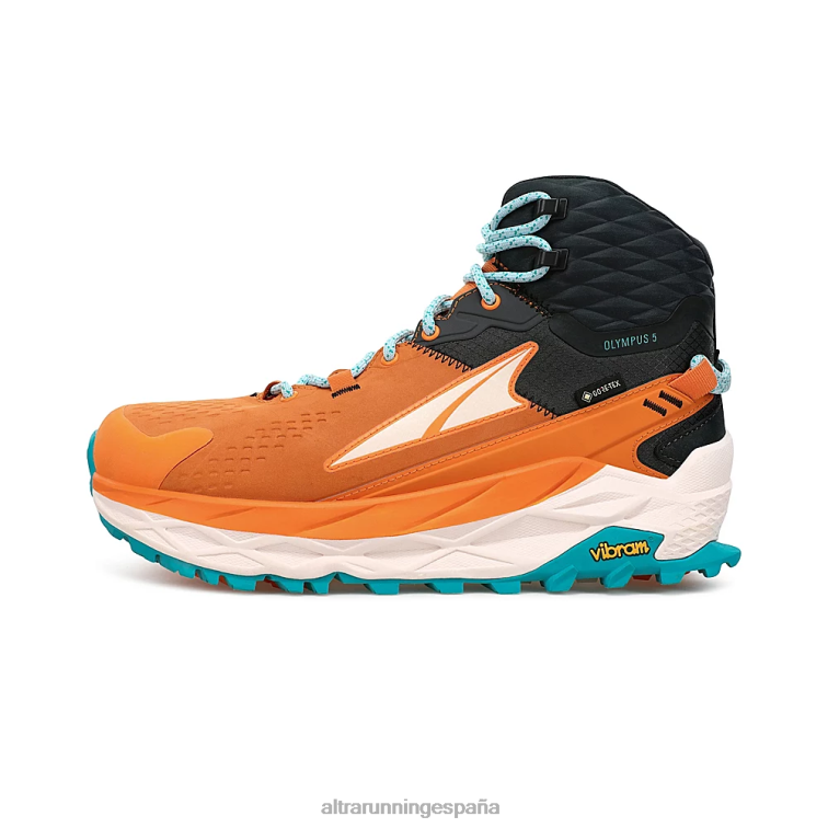 Altra olympus 5 caminata media gtx P4ZZ42 zapatos de pista naranja/gris mujer