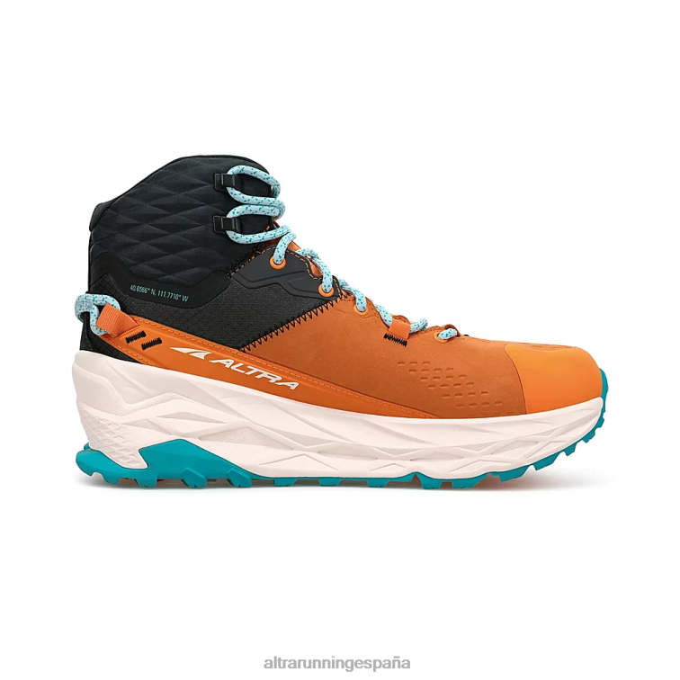 Altra olympus 5 caminata media gtx P4ZZ42 zapatos de pista naranja/gris mujer