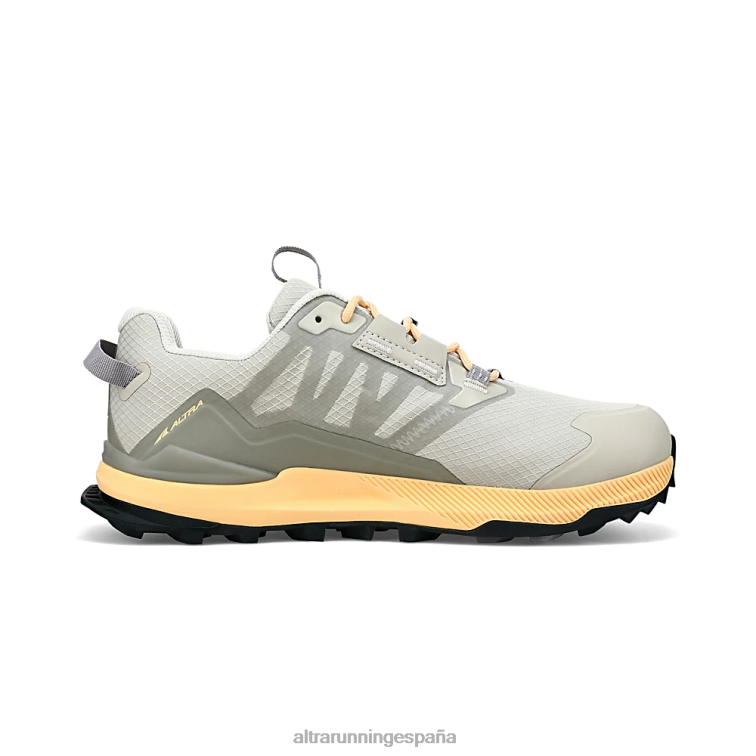 Altra pico solitario all-wthr bajo 2 P4ZZ33 zapatos de pista gris/naranja mujer