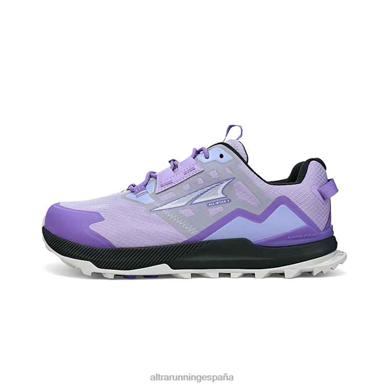 Altra pico solitario all-wthr bajo 2 P4ZZ34 zapatos de pista gris/morado mujer