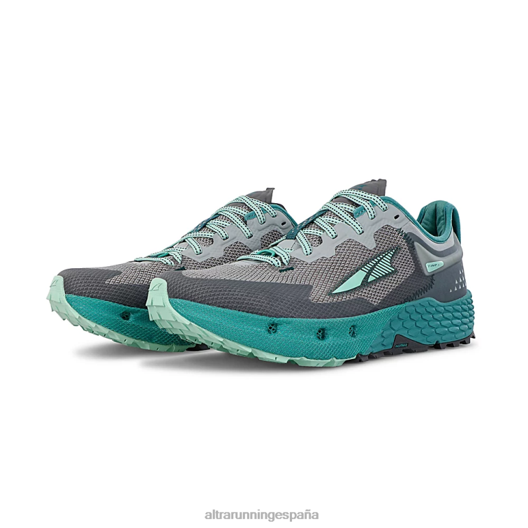 Altra timbal 4 P4ZZ25 zapatos de pista gris/verde azulado mujer